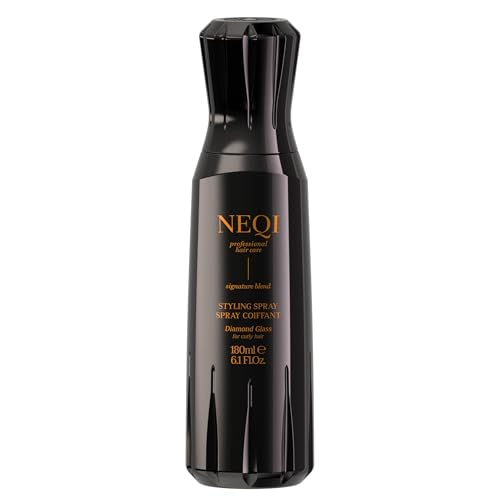 NEQI DIAMOND GLASS Spray Coiffant Anti-Frizz Boucles 180ml – Définition Parfaite, Boucles Définies, Protection Hydratante, Brillance Éclatante, Fabriqué...