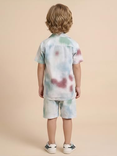Image of POLKA TOTS 100% Cotton Co-Ord Set for Boys | Half Sleeve Shirt & Shorts Beach Outfit for Kids | Ultra-soft & Breathable Summer Clothes for Toddler & Baby Boy | Casual Dress & Printed Nightwear Set