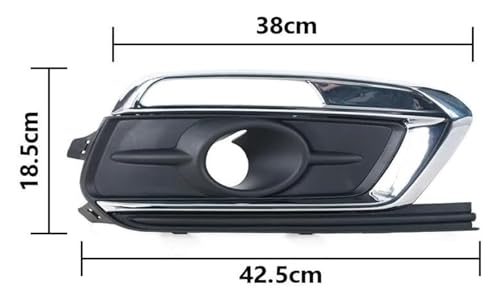 Cubierta faros antiniebla Chevrolet Cruze 2015-2016: Marco parachoques izquierdo 2