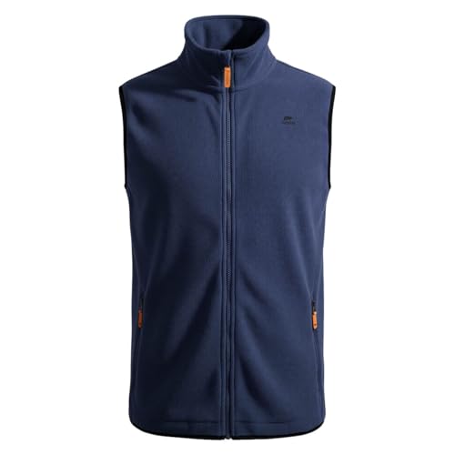 FORSBERG Vardir-Weste, Fleeceweste, Outdoor-Weste, Strickfleece, warm, funktional für Freizeit und Beruf, Farbe:navy, Größe:L