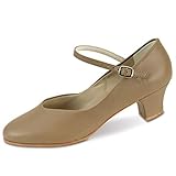 Danshuz Girl's Canvas Stretch Ballet Shoes Tan