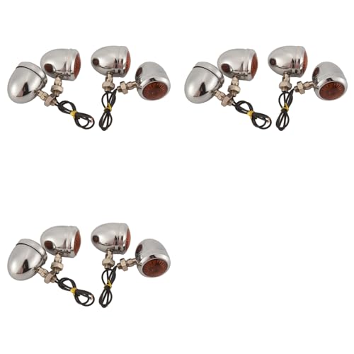 Clignotant de moto chrome LED feu indicateur de direction Cafe Racer
