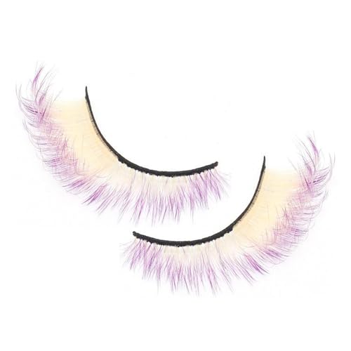 Cils colorés - Extensions de cils artificiels - Réutilisables - Pour fête, mariage, débutant, carnaval, Halloween Pride