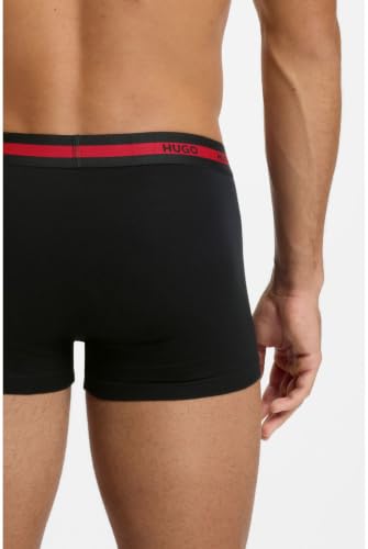 HUGO Dreierpack Boxershorts Aus Stretch-Baumwolle Mit Logo-Bund – Ansicht 6