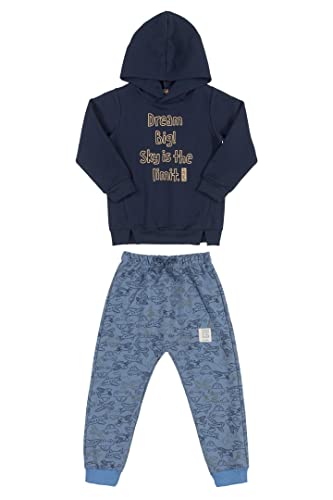 Conjunto Blusão e Calça Infantil, Up Baby, Meninos, Azul Escuro, 06
