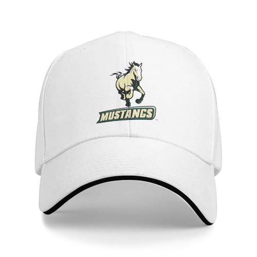 Cal Poly Mustangs Sandwich Cap Unisex Classic Baseball Capunisex Adjustable Casquette Dad Hat White