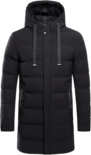 Veste chaude d'extérieur épaisse contre le froid manteau long homme