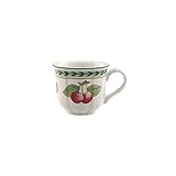 Villeroy und Boch French Garden Fleurence Mokka-/ Espressotasse, 100 ml, Höhe: 6 cm, Premium Porzellan, Weiß/Bunt