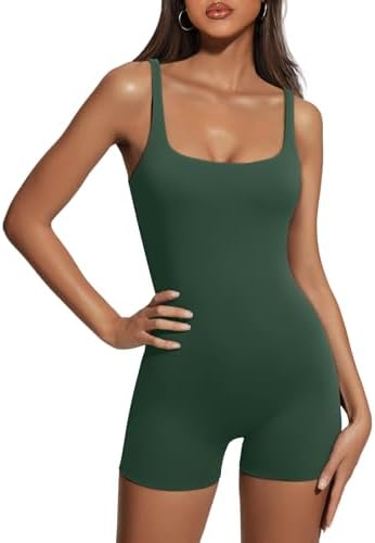 AUTOMET Womens Jumpsuits Shorts Rompers One Piece Bodysuits Yoga Sleeveless Backless Seamless Bodycon Outfits Clothes 2024