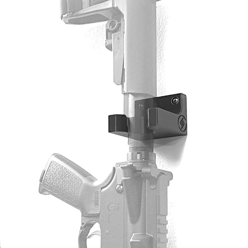 Spartan Mounts Vertical Buffer Tube Reversible Mount - Wall Display Rifle Gun Rack - Low Profile Floating Design, Mounting Solution for Standard .223/5.56/.300 AR Rifles