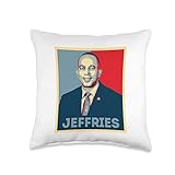 Hakeem Jeffries House Democratic Pop Art Portrait Vintage Throw Pillow