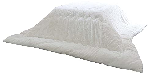 こたつ布団 正方形 185 185 薄がけ あったか マイクロファイバー ふわふわ 無地 コタツ布団 (185x185, ファーアイボリー)