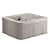 Lifesmart Bermuda LS100 4 Person Plug and Play Hot Tub and Outdoor Spa with 13 Jets, Black Cover, Digital Control Panel & Powerful 1.0HP Pump, Beige