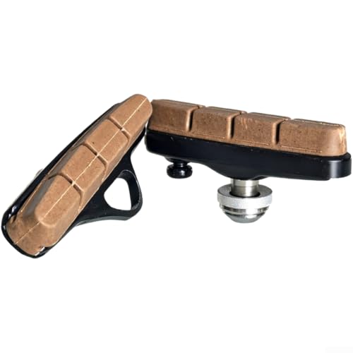 CNC Alloy Shell Cork Rubber Brake Pads 55mm Road