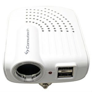 Comutech861309 Charger 24V Cigarette Lighter Socket 2 USB Ports WB