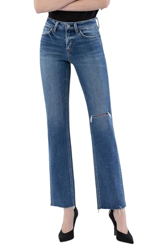 Image of VERVET Women's Victoria High Rise Straight Leg Jeans