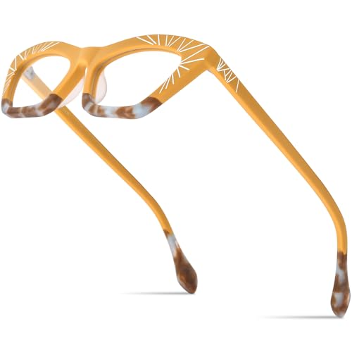 Image of HEPIDEM Multicolor Acetate Glasses Frame Women Cat Eye Eyeglasses Men Optical Spectacles 9291