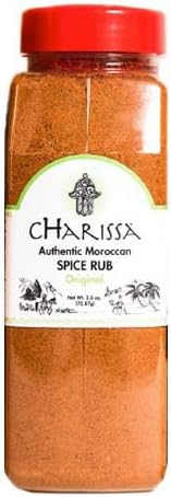 cHarissa Moroccan Style Dry Rub Seasoning, Mild - 22 oz | Authentic Moroccan Flavor for Chefs