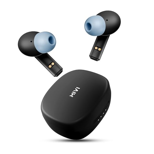 Mivi DuoPods C1 [New Launch] HD Call Clarity Ear Buds Wireless | Longer Playtime | 13mm Bass Drivers | Low Latency for Best Gaming Experience | Type-C Charging | Made in India TWS Earbuds