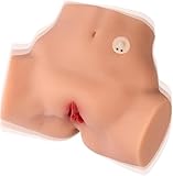 Silicone Doll Flesh Adult Toy Lifelike Realistic Female Torso Soft Flesh-Like Skin Figure Doll Flexible Joints Adult Doll Novelty Display Model with Discreet Packaging (WQ-Vibration)