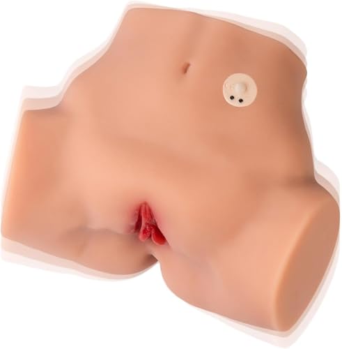 Silicone Doll Flesh Adult Toy Lifelike Realistic Female Torso Soft Flesh-Like Skin Figure Doll Flexible Joints Adult Doll Novelty Display Model with Discreet Packaging (WQ-Vibration)