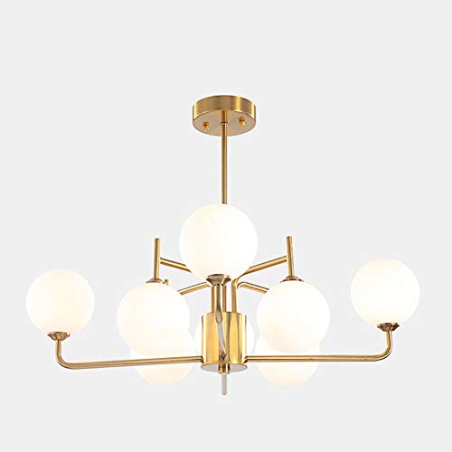 Lustre plafonnier pour cuisine et salle à manger LiChA doré style moderne