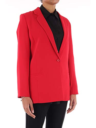 A|X Armani Exchange Women's Boyfriend Blazer With Metal Detail, Red Liquorice, 6 #TOP7