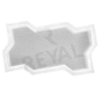 Reyal Mould and Concrete Spacers Plastic Zigzag Paver Mould (60mm, White ) Make In India