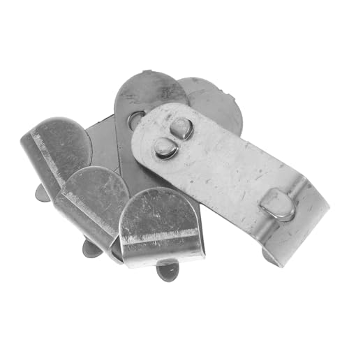 SEWACC 4pcs Stainless Steel Shelf Support Hooks for Fridge Easy Install Freezer Shelf Clips Minimalist Design Refrigerator Hangers for Food Bags and Tools