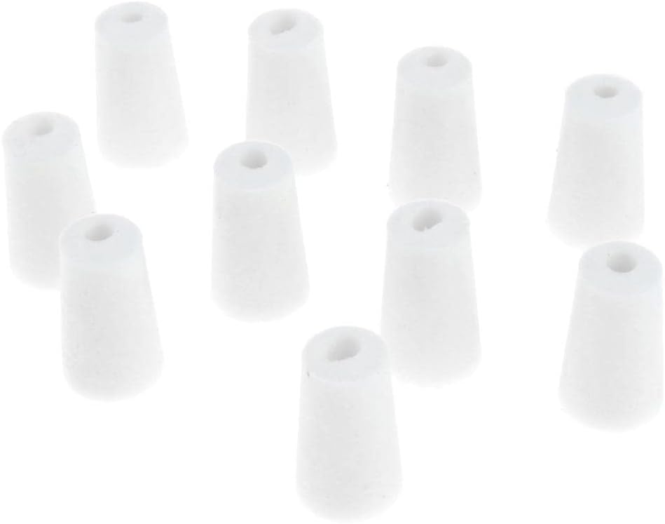 CALANDIS™ 10 Pieces Rubber Stopper Lab Tapered Plugs for Flask Test Tubes Lab Supplies 12-17mm