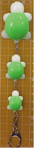 Walkie Bits: Japanese Robot Turtle Family + Keychain (Melon Green)