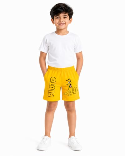 Image of Kuchipoo Disney Boys Regular Fit Cotton Shorts - Pack of 3