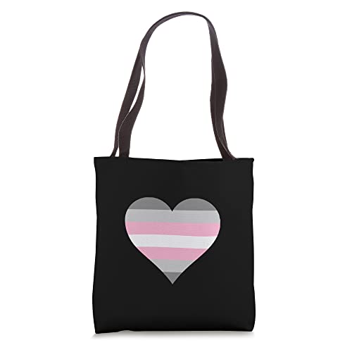 Bolso Tote Demigirl Pride LGBT Corazón Demi Girl miniatura 1