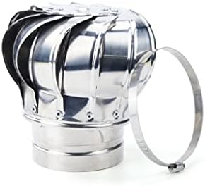 MYCZLQL Stainless Steel 201 Non Power Roof Ventilator, Wind Turbines Attic Air Vent Ventilating Fan (Size : 110mm)