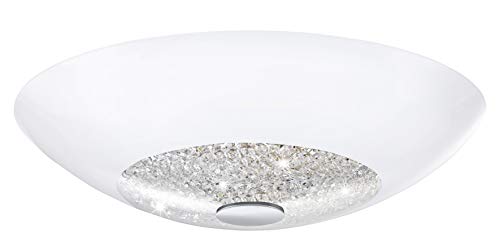 Preisvergleich Produktbild EGLO ELLERA Deckenleuchte, Stahl, E27, 60 W, weiss, chrom