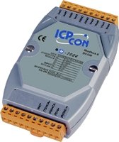 M-7024 Data Acquisition Module with Analog Output, Voltage Output, Current Output, Communicate Over Modbus RTU and RS-485