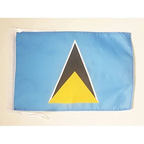 Bandeira de SANTA LUCIA 45 x 30 cm - BanDERINA SANTALUCIANA 30 x 45 cm cordas - AZ FLAG