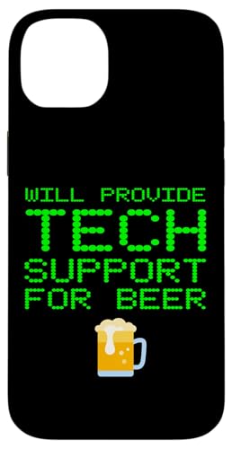 ビールコンピューター修理オタクオタクに技術サポートを提供 スマホケース iPhone 14 Plus 用