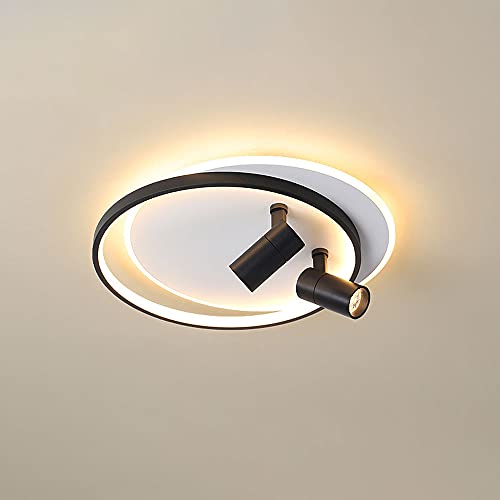 Lustre LED pour hall d'entrée avec éclairage d'accentuation rond