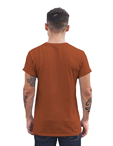 Image of AMIGOS Men's Solid Regular Fit T-Shirt
