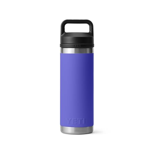 Image of YETI Rambler 18 oz Bottle, Leakproof, Vacuum Insulated, Stainless Steel with Chug Cap, Ultramarine Violet