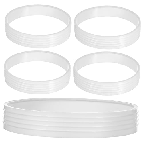 Parliky Outdoor Golf Putting Green 5pcs Plastic Hole Cup Rings Protective Golf Green Mat Accessories