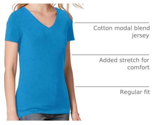 Image of Amazon Essentials Women's Regular-Fit Short-Sleeve V-Neck T-Shirt, Multipacks