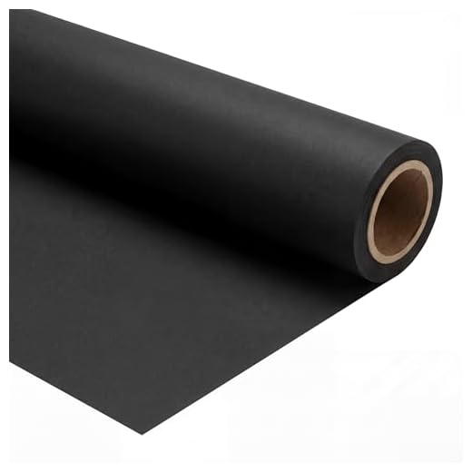 Walimex pro Sfondo fotografico in cartoncino nero 2,60x10 m, Backdrop foto antiriflesso e resistente, per studi fotografici