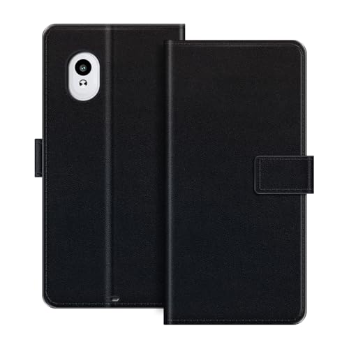 ESACMOT Funda de Cartera de Cuero Compatible con Vasco Translator V4 Funda Tipo Libro con Tarjetero y Soporte, Cierre Magnético, Estilo Folio Resistente a (Negro)