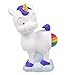 Hog Wild White Unicorn Ball Popper Toy - Holiday Stocking Stuffer Includes 4 Soft Foam Balls - Squeeze to Pop Air Powered Balls Up to 20 Feet - for Indoor/Outdoor Play - Gift for Kids, Girls, Boys