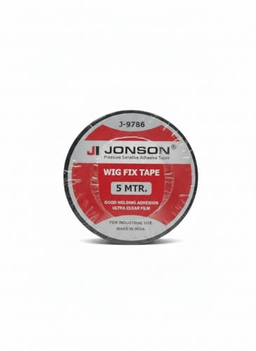 Image of Jonson Wig Fix Tape 5 Meter | Ultra Clear Double Sided Adhesive for Hair Patch, Wigs & Toupees | Waterproof & Strong Hold | Transparent Invisible Finish |