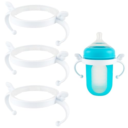 Image of XUNICUTE Baby Bottle Handles for Boon Bottles, Ergonomic Bottles Holder for Newborn, 3 Count