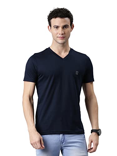 Image of F A S O Mens Organic Cotton V-Neck T-Shirt
