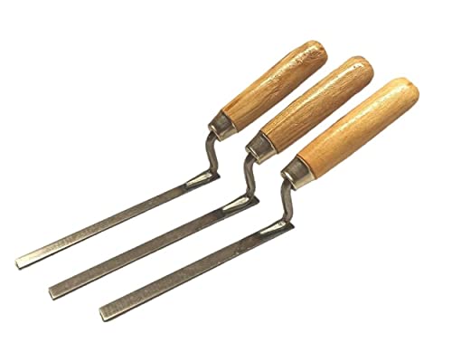 3 x Spring Carbon Steel Finger Pointing Trowel 8 10 12 mm Brick Jointer Tuck Bricklayer (Set)